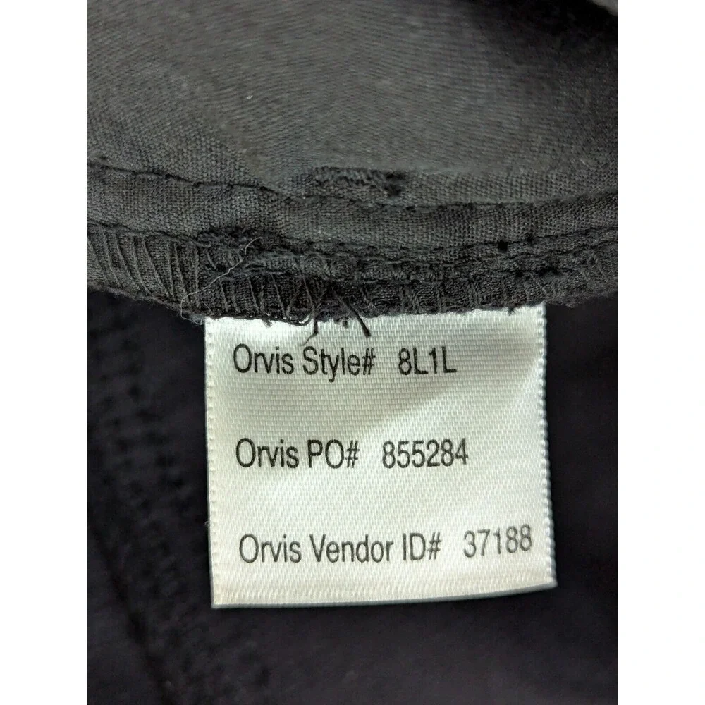 Orvis Chino Velvet Pants Women's 10P Black Straight Leg Stretch Classic‎ Travel